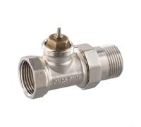 Válvula termostática de latón DN15/DN20/DN25 para control de temperatura ambiente, rosca M30x1 de 5 mm, instalación vertical permitida (DN25)