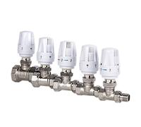 Válvula termostática de latón for radiador, control automático de temperatura for calefacción por suelo radiante, Compatible con 1/2", 3/4", 1",1 Uds.(1/2inch)