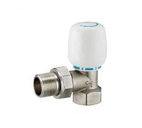 Válvula termostática de latón for radiador, válvula Control temperatura tipo recto, sistema calefacción por suelo radiante, ángulo, 1/2 ", 3/4", 1, DN15(Straight Type,DN25)