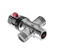 Válvula termostática de mezcla de cobre macizo de 3 vías A27R, válvula de control de temperatura for calentador de agua solar de 3/4 de pulgada.