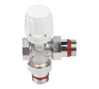Válvula termostática de radiador de 3 vías hecha de latón macizo DN20 para un rendimiento confiable en circuitos de calefacción de agua caliente