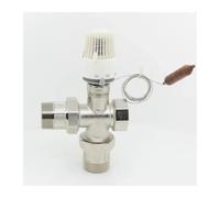Válvula termostática de radiador de 30-70 Grados M30*1.5 con Control Remoto - Válvula de 3 vías for un eficiente de calefacción por Suelo Radiante(DN25)