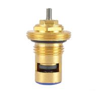 Válvula termostática de radiador para núcleo M30x1.5, inserto de caudal ajustable de 1/2 pulgada para sistemas de calefacción, cobre anticongelante con conexión de rosca moleteada