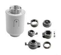 Válvula termostática inteligente de radiador con pantalla LCD giratoria y control de botón giratorio para sistema de calefacción del hogar y programación de temperatura con anticalcificación D