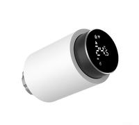 Válvula termostática inteligente de radiador para aplicación de control de voz ZIGBEE para monitor de energía, motor silencioso, plan semanal para Tuya para calefacción del hogar Smart Life (1 unidad)