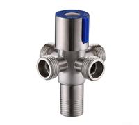 Válvula triangular de acero inoxidable 304 con núcleo de cerámica para aplicaciones de fontanería, diseñada para proporcionar un control fiable del agua y minimizar goteos (4 agujeros)