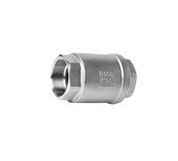 Válvula unidireccional de aleación de aluminio 1/4" 3/8" 1/2" 3/4" 1"Female Vertical One-way Check Valve 304 Stainless Steel Water(1/4"_SS304)