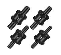 Válvula unidireccional de aleación de aluminio 4Pcs Fuel Check Valve, One Way Inline Non Return For Water Diesel Gasoline (Black 4mm 6mm 8mm 10mm 12mm 14mm OD）(12mm)