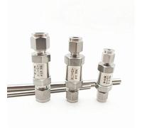 Válvula unidireccional de doble virola de acero inoxidable 304, tubo de instrumento de 6MM, 8MM y 10MM, válvula de retención de manga de tarjeta Hexagonal(8 Mm)