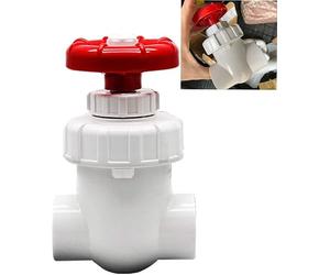válvula, Válvula de bola, interruptor agua, Fa 1 pieza 20/25/32/40/50/63 mm compuerta UPVC, válvula diafragma PVC globo, (Color: Blanco, Tamaño: 50 (DN40))(Bianco,63mm(DN50))