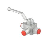 Válvula Válvula de bola M22*1.5-DN15 M27*2-DN20-20 C a 100 C Acero al carbono M14*1.5-DN6 Rosca hembra de 3 vías 500Bar