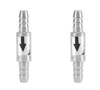 Válvulas antirretorno de CO2 para acuario, 2 unidades 6 mm Válvula de Retención Unidireccional de Acero Inoxidable para Línea de CO2 de Aire Sin Retorno Antirretorno Difusor para sistema de CO2