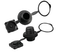 Válvulas de Aire Anti-fugas para Embarcaciones Inflables, Set de 2 Unidades, Válvula Unidireccional de ABS, Tapones de Barca Hinchable Universales, Adaptador de Válvula para Canoa y Bote de Piscina