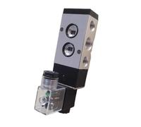 Válvulas de aire solenoide montaje placa 4M310-08/10 Puerto 1/4 3/8 pulgadas 220V CA Válvula Control 5 vías bobina única neumática 1 Uds(12V,4M310-08)