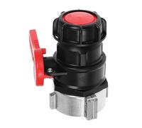 Válvulas de bola resistentes de 75 mm con conector de aluminio con mango ergonómico para tanques, barriles de lluvia, contenedores de agua, válvulas de bola adaptadoras flexibles para sistemas de