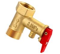 Válvulas de calentador de agua eléctrico de latón, universales, alivio de presión, válvulas de caldera eléctrica de 1/2 pulgadas para sistemas de calefacción