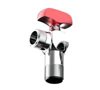Válvulas de cierre de agua fría y caliente de alto caudal para baño, ángulos de giro de 1/2 pulgadas, válvulas de parada de metal para fontanería