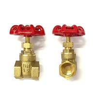 Válvulas de compuerta de latón de 1/2", 3/4", 1", 1-1/4", 1-1/2", 2", 3", 4" pulgadas, DN15, 20, 25, válvula de agua, válvula de conmutación, rosca interna, válvulas de compuerta(1-1/2 inch)