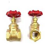 Válvulas de compuerta de latón de 1/4, 3/8, 1/2, 3/4 y 1 pulgada, DN15, 20 y 25, con interruptor de agua y rosca interna, 1 unidad(2 Inch)