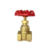 Válvulas de compuerta latón, válvula conmutación agua, hilo femenino, 1/2 ", 3/4", 1, 1-1/4", 1-1/2, 2", ud(1-1/4")
