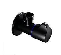 Válvulas de corte de agua en ángulo con desviador, Válvula Escuadra Latón G1/2 Negro(Black B)