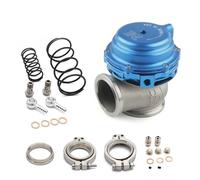 VáLvulas De Escape 44mm Wastegate Top Steel V-band Waste Gate externo for Supercharge Turbo Manifold(Blue)
