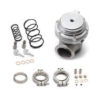 VáLvulas De Escape 44mm Wastegate Top Steel V-band Waste Gate externo for Supercharge Turbo Manifold(Silver)