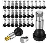 Válvulas de Goma TR413 Válvulas de Goma Snap-In Universal Valvulas para Neumático Válvula Coche Tubeless para Automóviles Motocicletas Todoterreno 36 Piezas