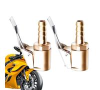 Válvulas De Inflado Para Neumáticos | 2 Piezas Acoplador Y Boquilla De Inflador - Boquilla De Inflador Neumáticos Latón | Para Moto Bici Remolque Autocaravana Coche Camión SUV
