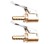 Válvulas De Inflado Para Neumáticos | Conector para Inflador de 2 Piezas | Acoplador De Inflado Para Neumáticos De Latón | Para Bicicleta, Remolque, Autocaravana, Coche, Camión, SUV y Motocicleta