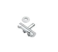 Válvulas de llenado de inodoro Oro pulido G1/2 "válvula angular montada en la pared latón macizo salida doble única accesorios de baño(Brushed Gold A)