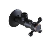 Válvulas de llenado válvula parada ángulo baño latón macho X 1/2 "macho bronce frotado negro Wav002