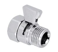 Válvulas de pausa de ducha cromadas G1/2 con construcción de latón macizo, ideal para la conservación del agua en baños, restrictor de agua de ducha cromado