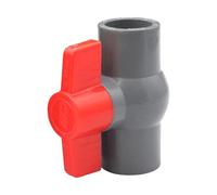 Válvulas de PVC con rotación manual a la derecha, fácil instalación, agua agrícola, adecuada para gestión de fluidos, PVC