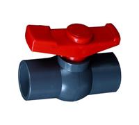Válvulas de PVC - Operaciones de un cuarto de, conector de enchufe deslizante placa gris 40, dispositivo de gestión de flujos líquidos de alta presión, accesorio de tubo rígido doble