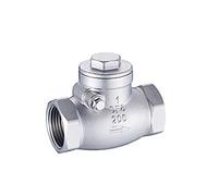 Válvulas de retención 1 pieza válvula Horizontal con boca alambre acero inoxidable oscilante hilo femenino 304(3/4Inch)