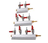 Válvulas de retención, colector Gas elaboración cerveza 2/3/4 vías, distribuidor CO2, divisor, válvulas integradas, herramienta(2 Way)