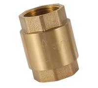 Válvulas de retención de resorte en línea de rosca de latón DN20/DN15, conector de una sola vía, válvulas de agua, sin retorno, accesorio de montaje de fontanería, conector hembra roscado de una sola