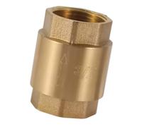 Válvulas de retención de resorte en línea de rosca hembra de latón, conector de una sola vía, válvulas de retorno DN20/DN15, conector hembra roscado de una sola vía