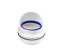 Válvulas de retención de vidrio pasante de 1 pieza, 150-200 mm, carcasa de salida de tubo for campana extractora, escape de cocina, puerto de ventilación antiolor, accesorios.