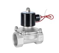 Válvulas De Solenoide Eléctricas DN15 DN20 DN25 DN50, Bobina Acero Inoxidable Bidireccional Normalmente Cerrada 1/2 "3/4" 1 "2" Ahorro De Agua A Prueba De Fugas(1-1/4",NBR-Seal,380VAC)