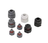 Válvulas de ventilación impermeables Válvula de ventilación impermeable de nailon M10, tornillo M10*1,5 pulg., tapón protector, respiradero de plástico(Grey-with locknut,M10x1.5-35pcs)