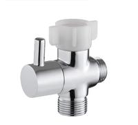 Válvulas distribuidoras de agua multiusos 7/8x7/8x1/2 adaptadores T de latón de 3 vías T para inodoro de mano, bidé, separadores de agua, divisores de grifo