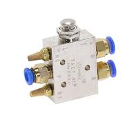 Válvulas mecánicas manuales y neumáticas Válvula mecánica TAC2-41P, palanca de rodillo 5 vías con rosca macho 1/8 pulgada, 2 posiciones, accesorios(8mm)