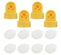 Válvulas NeneSupply y membranas de Medela Sacaleches (Pump In Style, Swing, Lactina, Symphony y Mini Electric). Adecuado para Medela para senos y NeneSupply para senos. Reemplaza la válvula Medela y de membrana. Se puede utilizar con Medela Quick Clean Micro bolsa de vapor (4 Válvulas 8 Membranas)