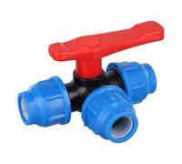 Válvulas redondas resistentes multiusos de 32 mm para una conexión rápida en sistemas de manguera de jardín sin necesidad de soldadura, válvulas de agua domésticas