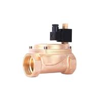 Válvulas solenoides de acción directa latón 2 vías y pulgadas, agua 12v 110v 24v DN50 normalmente abierta 16bar(Bsp-110vac-150degree)