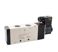 Válvulas solenoides de aire de 1/2'' BSPT, 2 posiciones, 5 puertos, 4V410-15, válvula de control neumática, 24 V, 12 V, 110 V, 220 V CA, 4V410-15, 4V41(4V410-10,DC24V)