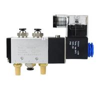 Válvulas solenoides de aire de control neumático de 0.25 pulgadas 4V210-08 + accesorios de silenciador 12 V CC 24 V CA 110 V 220 V 5/2