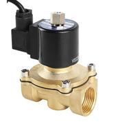 Válvulas solenoides de fuente normalmente abiertas 3/8'', 1/2'', 3/4'', 1'', 1-1/4'', 2'', válvula solenoide latón a prueba agua, 220 V, 110, 24, 12(24VDC-VITON-SEAL,0.75 Inch)